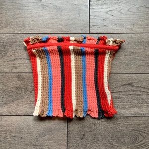 Urban Outfitters Crochet Knit Strapless Tube Top